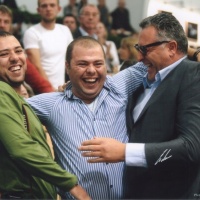 Ahmed, Tarek and Woody in happy moment Aachen 2008